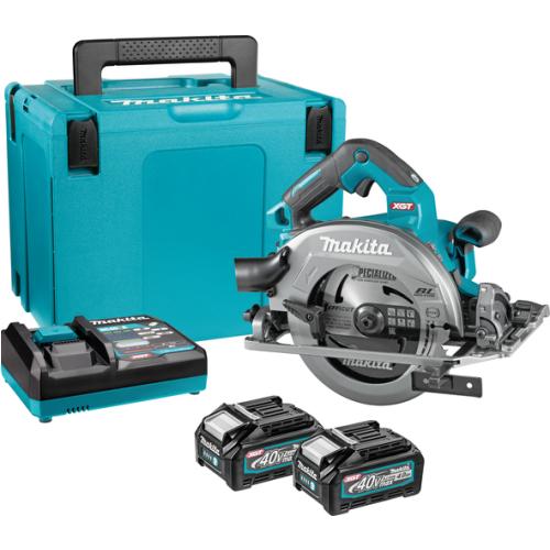 Акумуляторна ручна дискова пила Makita HS012GD201 XGT, 40В,165мм, AWS