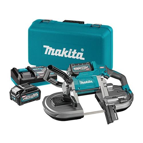 Акумуляторна стрічкова пила Makita PB002GM201 XGT, 40В, 4Аг х 2шт, DC40RA