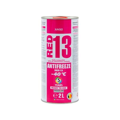 Антифриз для двигуна XADO Antifreeze Red 13 -40⁰С 2л