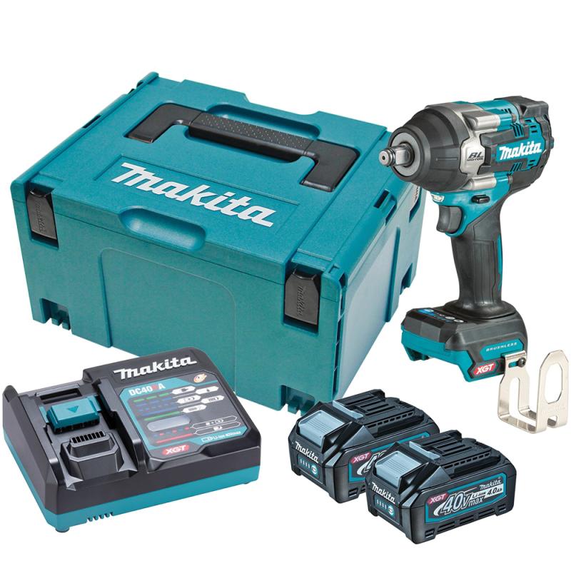 Акумуляторний ударний гайкокрут Makita TW007GM201 XGT,760 Нм, 1/2"