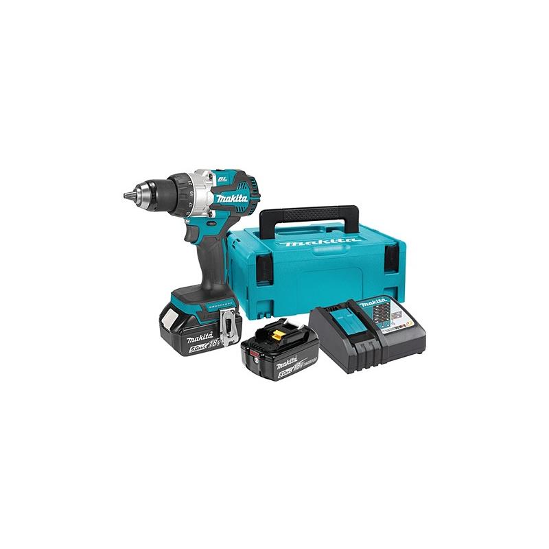 Акумуляторний дриль-шурупокрут Makita DDF489RTJ, 18В LXT, 73 Нм