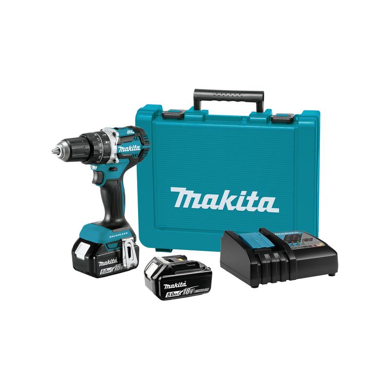 Акумуляторний ударний дриль-шурупокрут Makita DHP484RTE, 18В LXT, 54 Нм