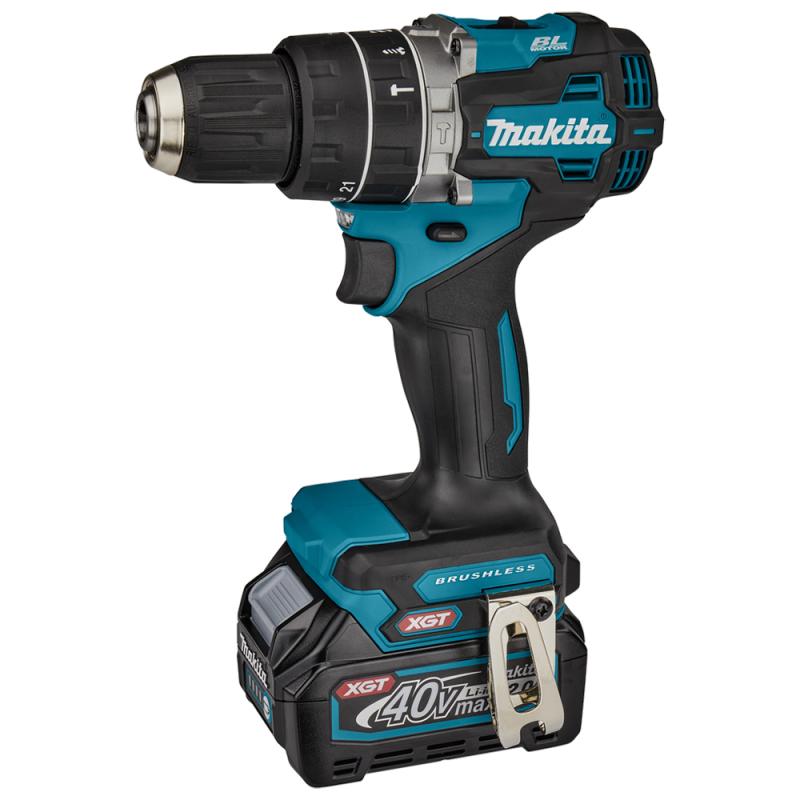 Акумуляторний ударний дриль-шурупокрут Makita HP002GA201 XGT, 40В Max, 64 Нм