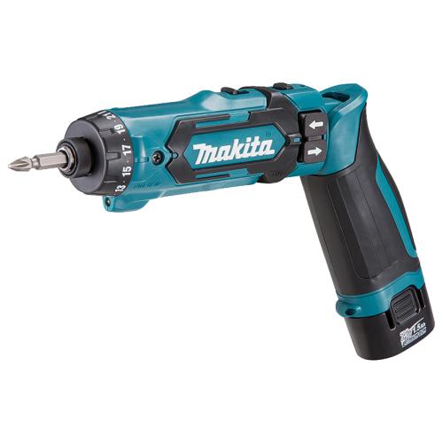 Акумуляторний шурупокрут Makita DF012DSE, 7.2В CXT, 5.6 Нм (кутовий)