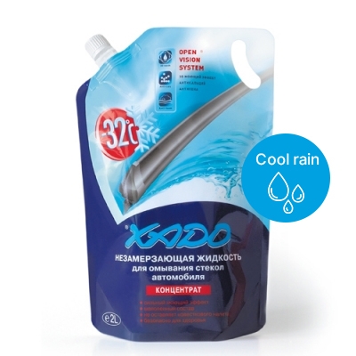 Незамерзаюча рідина для скла XADO -32 ⁰С 2л Cool rain