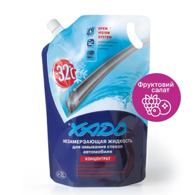 Незамерзаюча рідина для скла XADO -32 ⁰С 2л Фруктовий салат