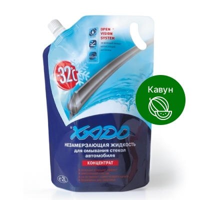 Незамерзаюча рідина для скла XADO -32 ⁰С 2л Кавун