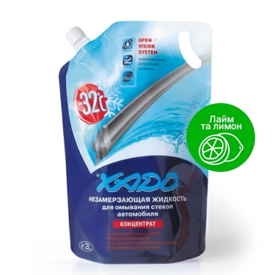 Незамерзаюча рідина для скла XADO -32 ⁰С 2л Лайм та лимон