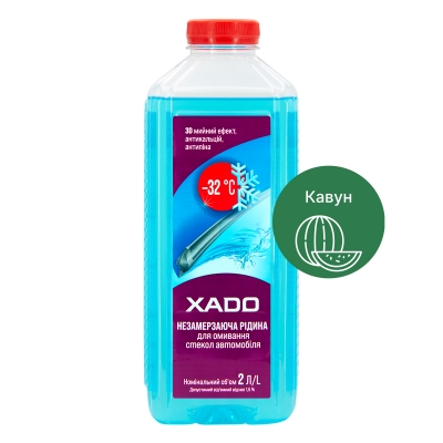 Незамерзаюча рідина для скла XADO -32 ⁰С NEW 2л Кавун