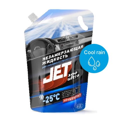 Незамерзаюча рідина для скла XADO JET 100 ULTRA -25°С Cool rain