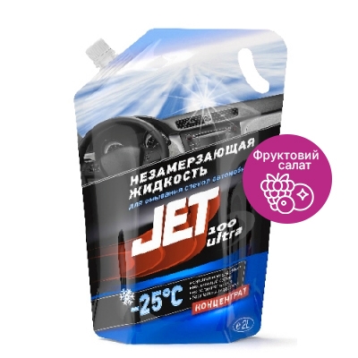 Незамерзаюча рідина для скла XADO JET 100 ULTRA -25°С Фруктовий салат
