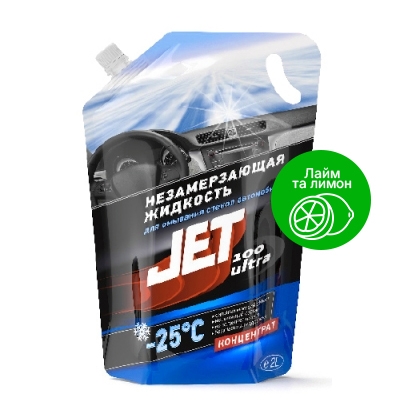 Незамерзаюча рідина для скла XADO JET 100 ULTRA -25°С Лайм та лимон