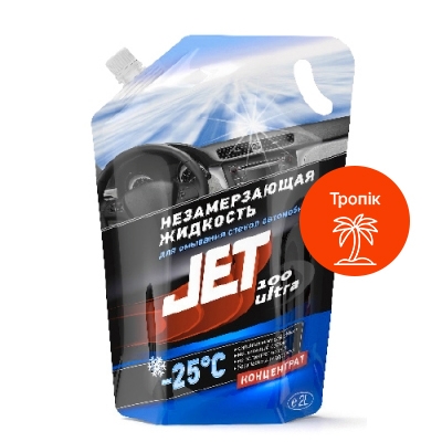 Незамерзаюча рідина для скла XADO JET 100 ULTRA -25°С Тропік
