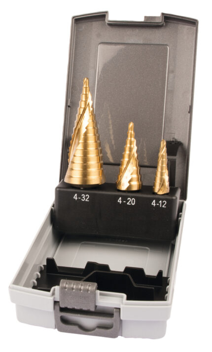 Ступінчасте свердло спіральна канавка TiN (3 шт.)