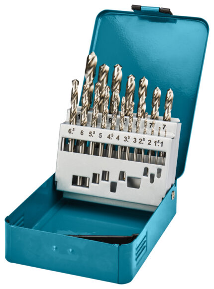 Набір свердел HSS-G по металу 1-10мм (19 шт.)