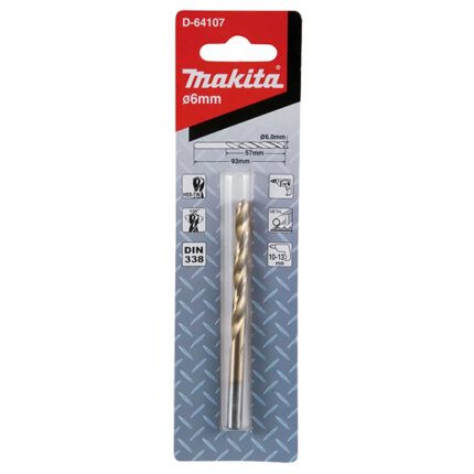 Свердло по металу HSS-TiN 6х93 1 шт