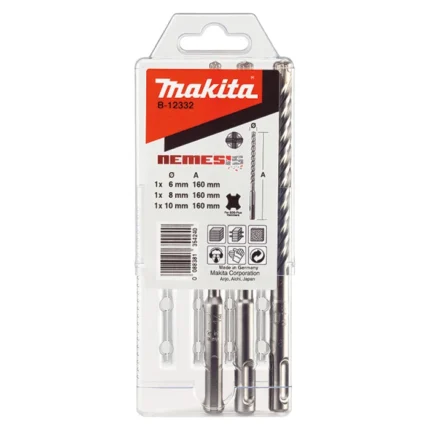 Набір бурів по залізобетону для SDS-PLUS Nemesis (3 шт.)