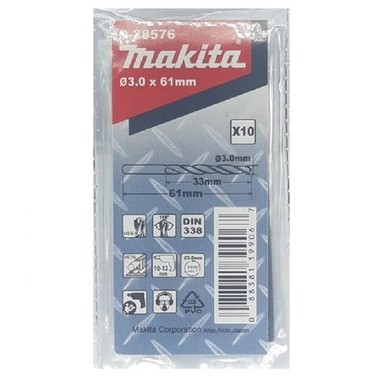 Свердло HSS-R по металу 3x61 мм (10 шт.)