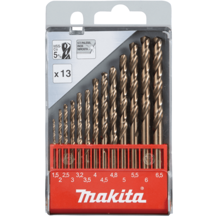 Набір свердел HSS-Co по металу 11-65 мм (13 шт.)