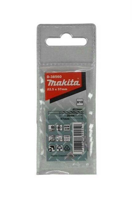 Свердло HSS-R по металу 2,5x57 мм (10 шт.)