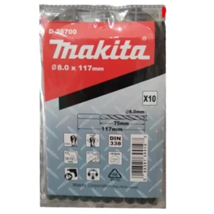 Свердло HSS-R по металу 8x117 мм (10 шт.)