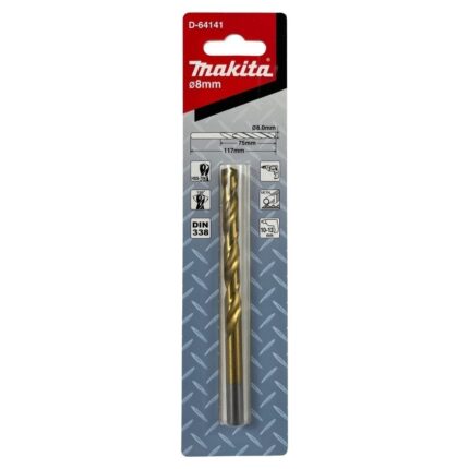 Свердло по металу HSS-TiN 8х117 1 шт